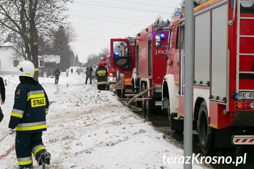 Pożar w pustostanie na Krakowskiej