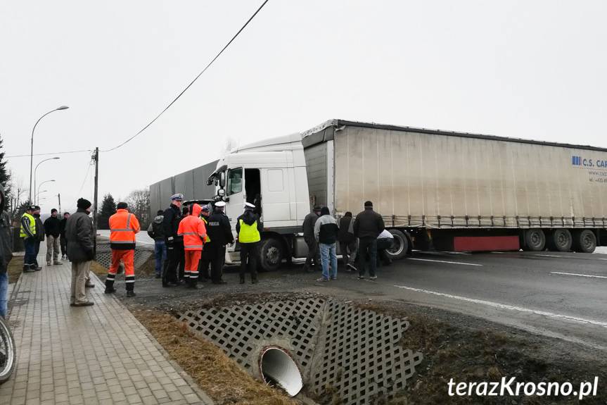 Awaria tira w Iwoniczu. Wielkie korki