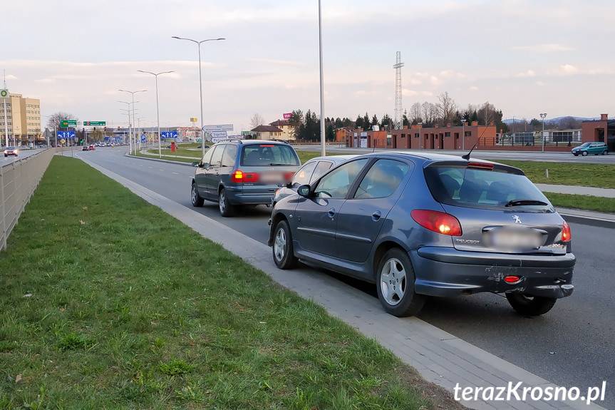 Zderzenie czterech samochodów w Krośnie