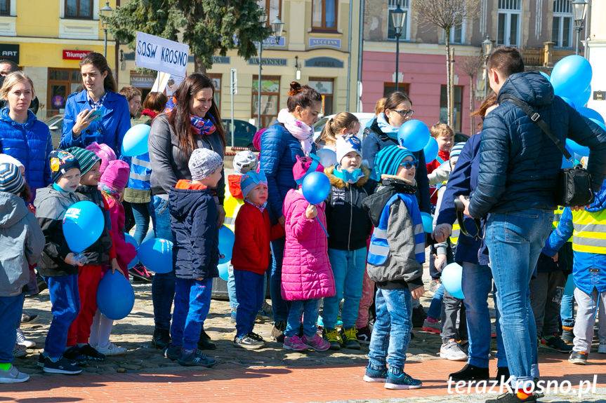 Niebieski marsz przeszedł przez Krosno