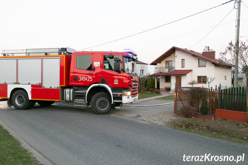 Pożar wiaty w Dobieszynie