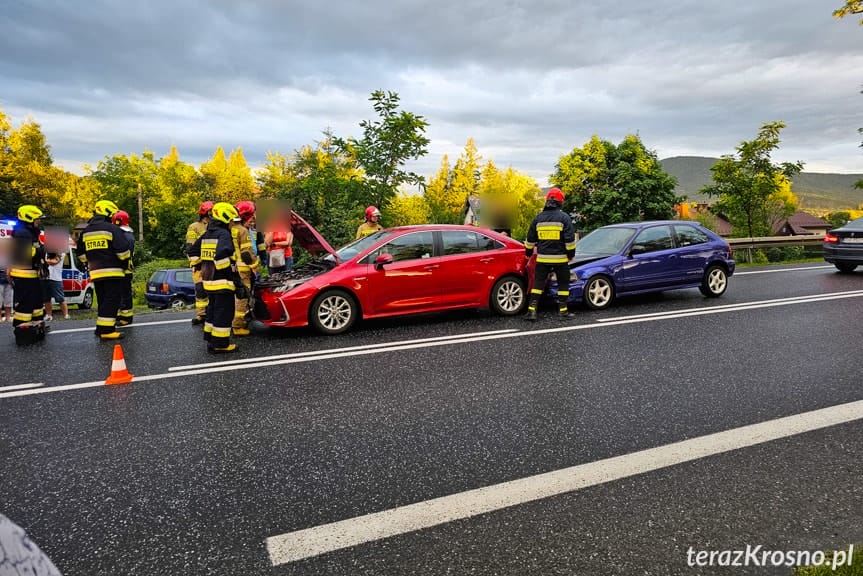 Wypadek w Zboiskach na DK 19