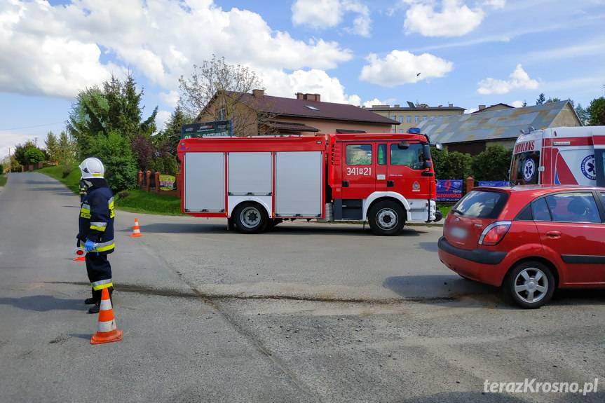 Zderzenie samochodów w Kopytowej