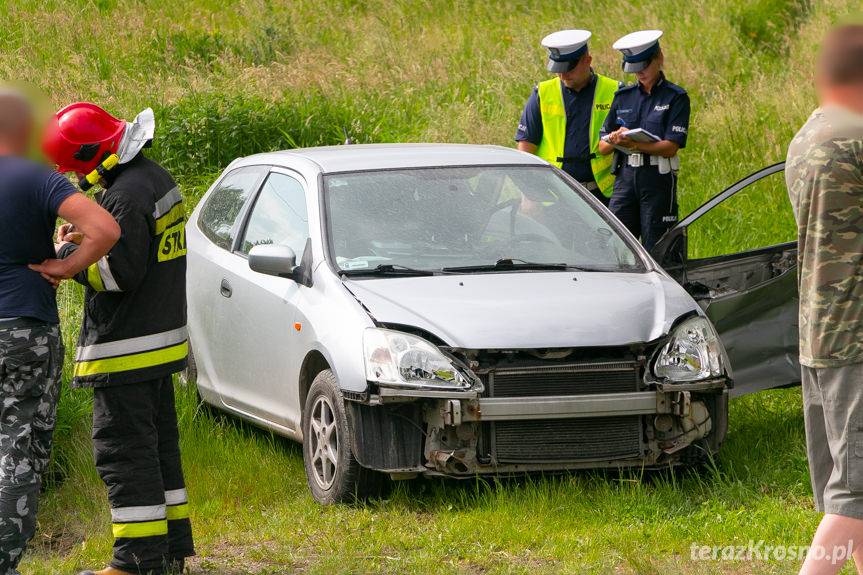 Wypadek na ul. Bieszczadzkiej w Krośnie