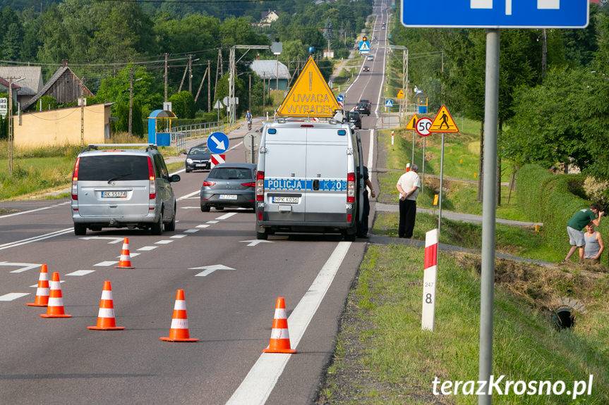 Wypadek motocyklisty w Iskrzyni