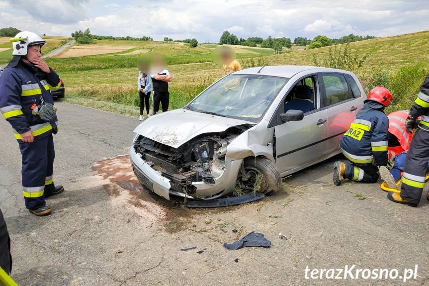 Faliszówka. Kierująca fordem wjechała do rowu