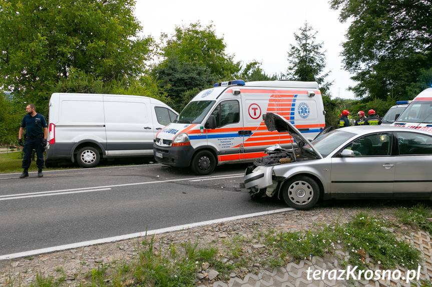 Czołowe zderzenie w Ustrobnej
