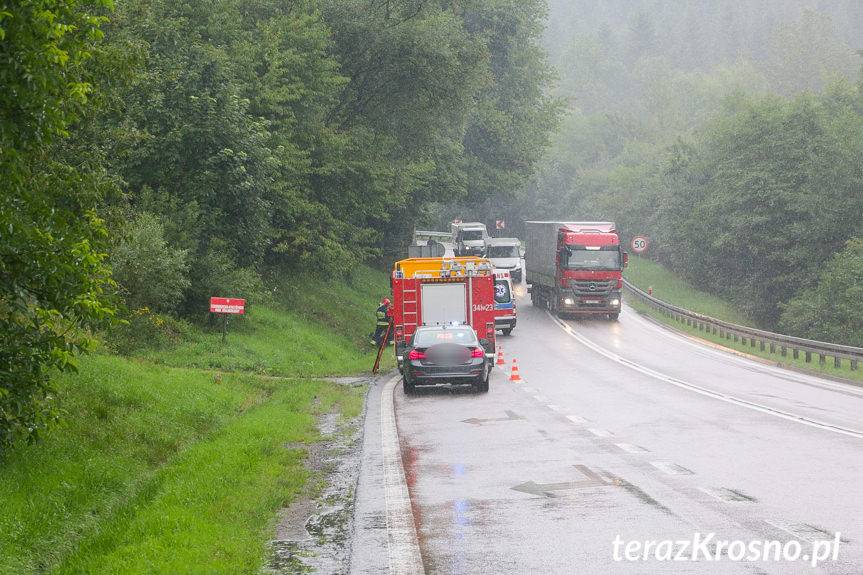 Wypadek motocyklisty w Komborni
