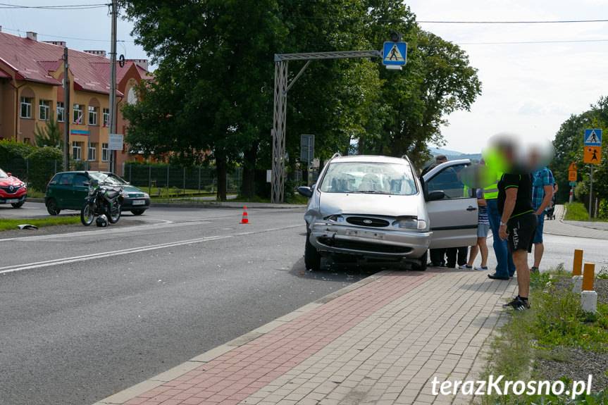Wypadek w Łężanach na DK19