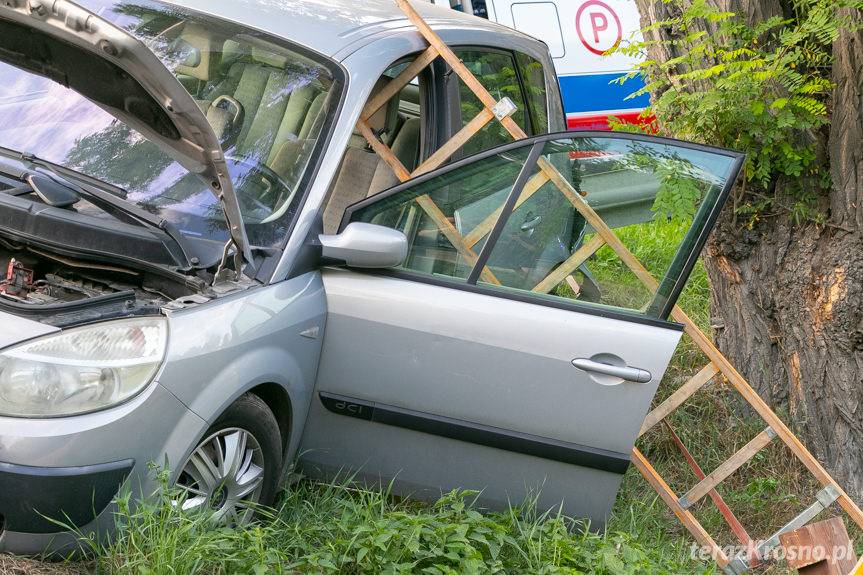 Wypadek w Zboiskach na DK19