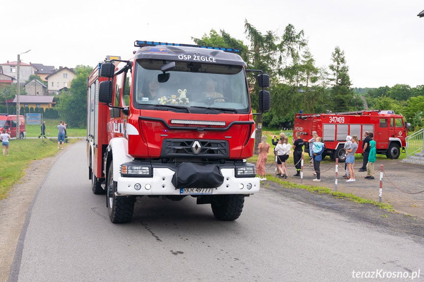Powitanie samochodu OSP Leśniówka