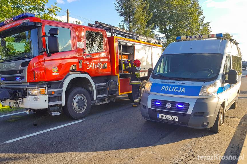 Kolizja w Łężanach na DK19