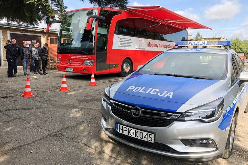 Zbiórka krwi pod krośnieńską komendą