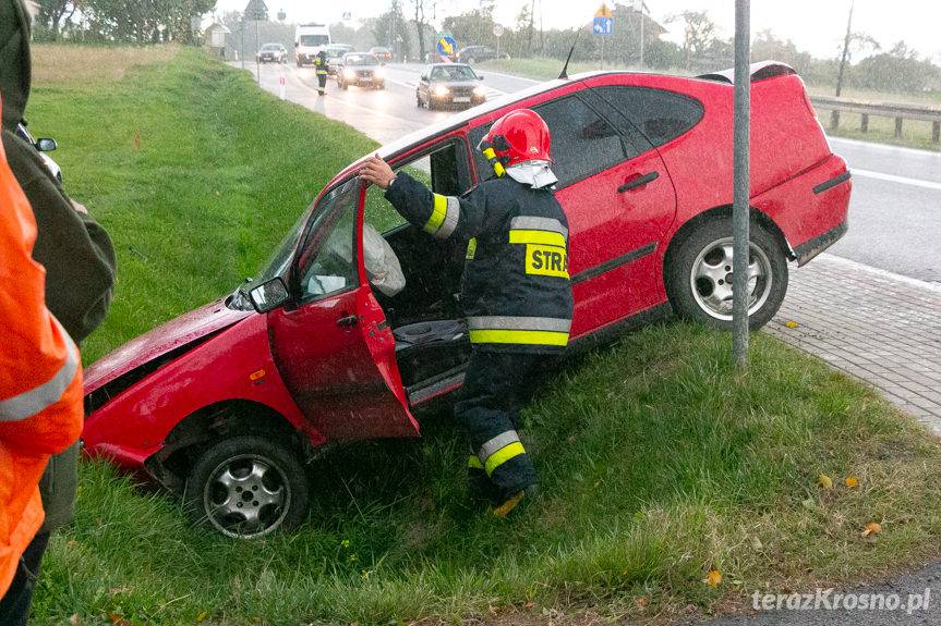 Zderzenie iveco i seata w Woli Komborskiej