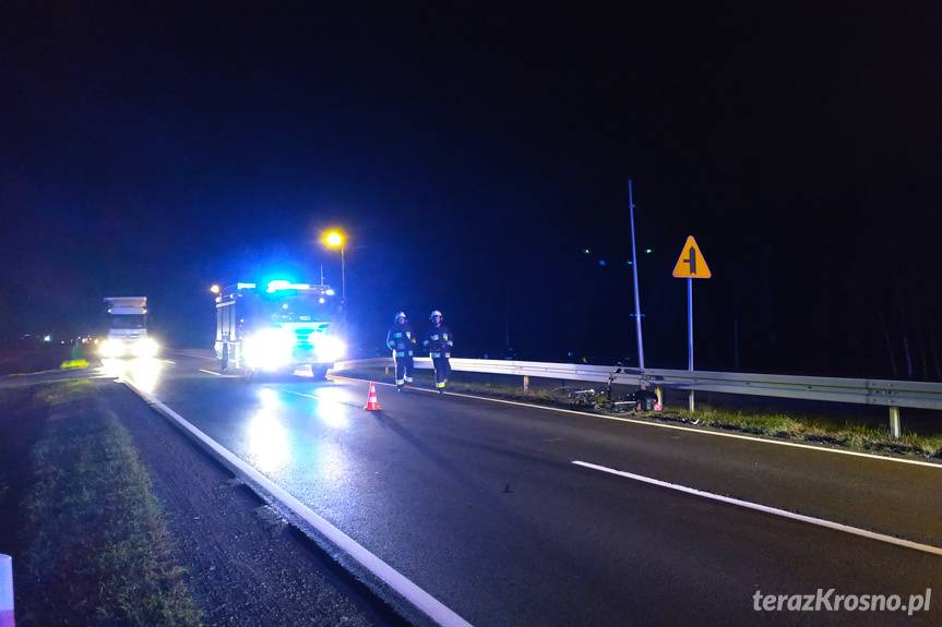 Potrącenie rowerzystki w Pustynach