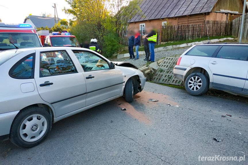 Zderzenie seata i volkswagena w Kobylanach