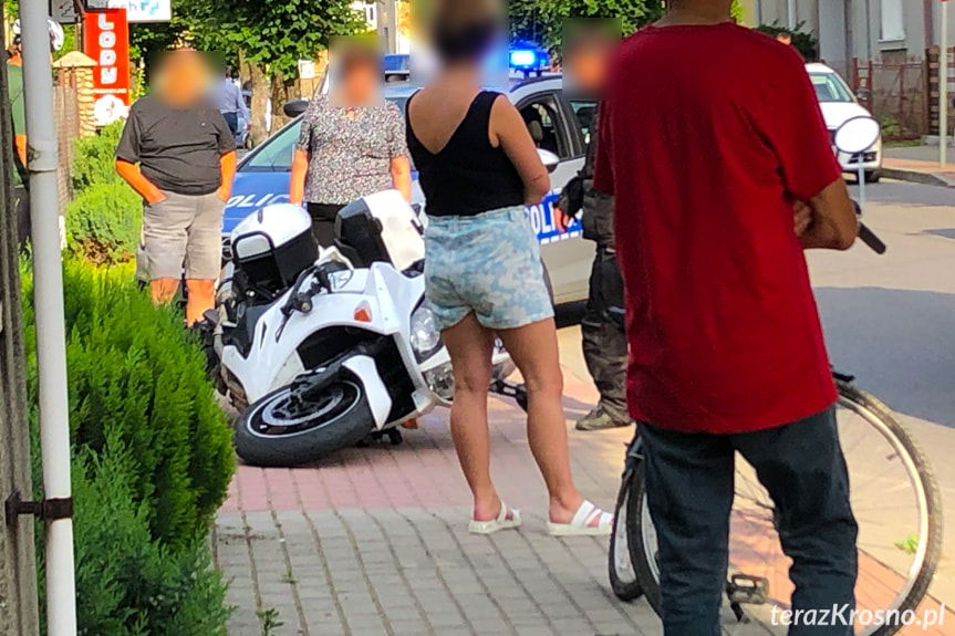 Zderzenie motocyklisty z rowerzystką w Dukli