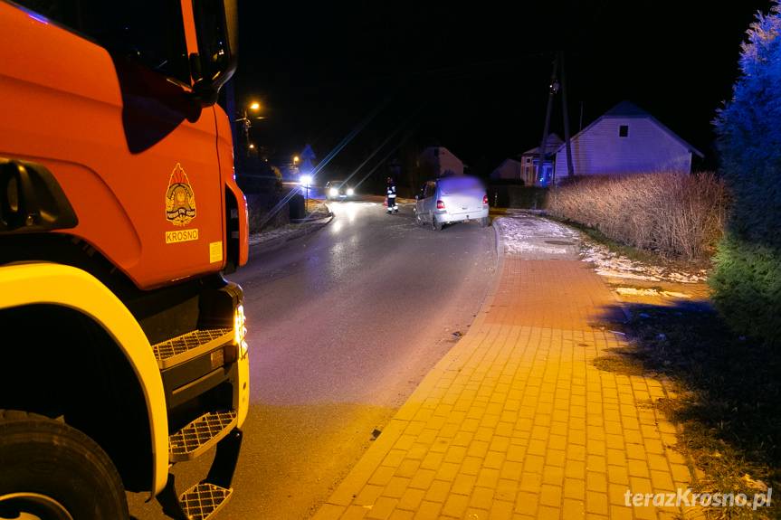 Wypadek we Wrocance, zderzenie dwóch samochodów
