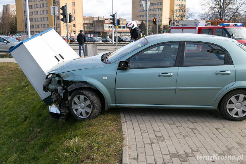 Zderzenie na skrzyżowaniu w Krośnie