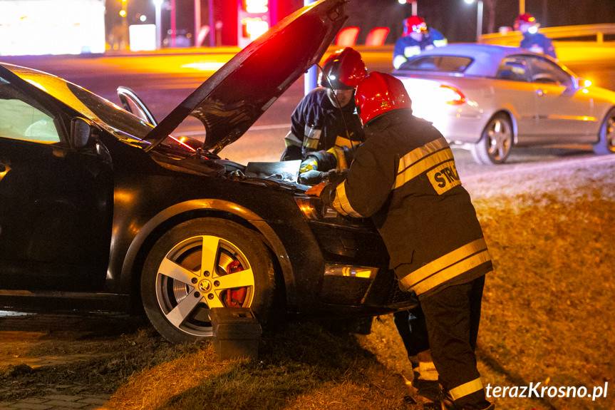 Zderzenie samochodów na Podkarpackiej