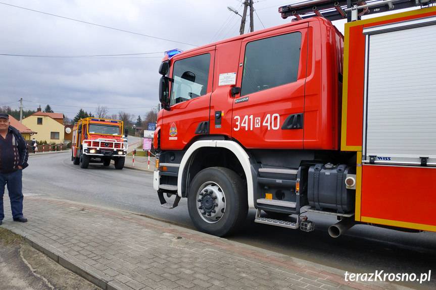 Wypadek w Zręcinie na skrzyżowaniu
