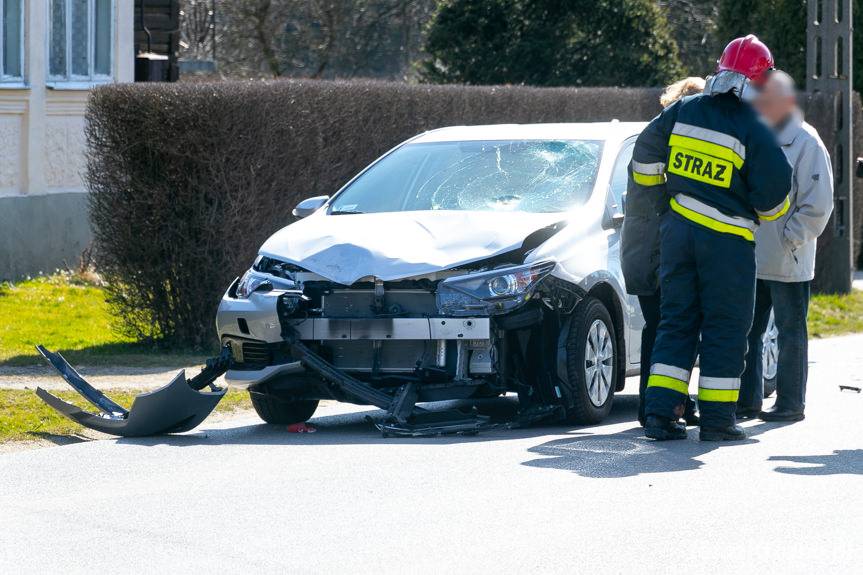 Wypadek w Łężanach na Jana Pawła II