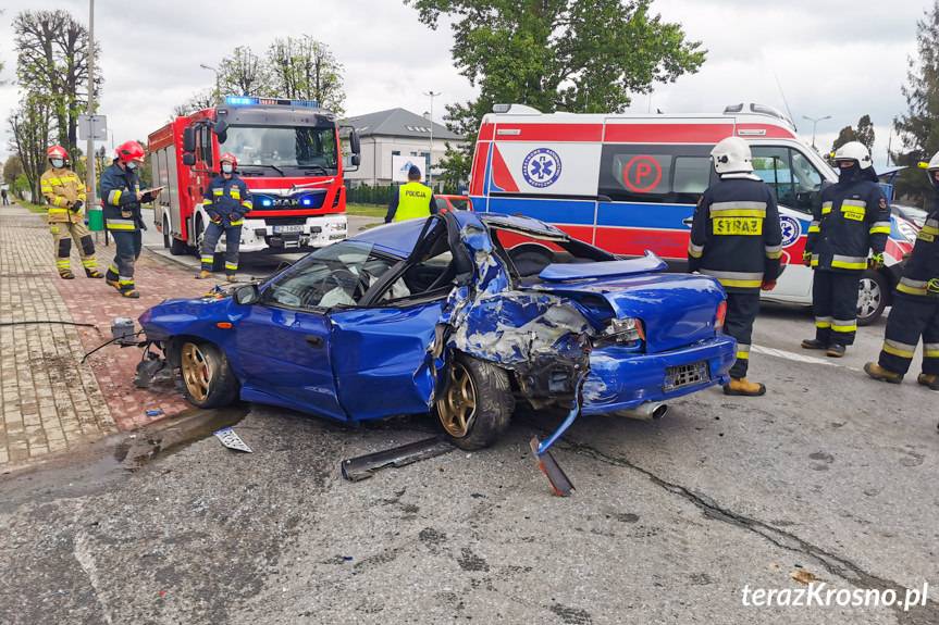 Kierowca subaru był pijany