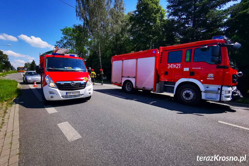 Zderzenie dwóch cystern na Bema w Krośnie