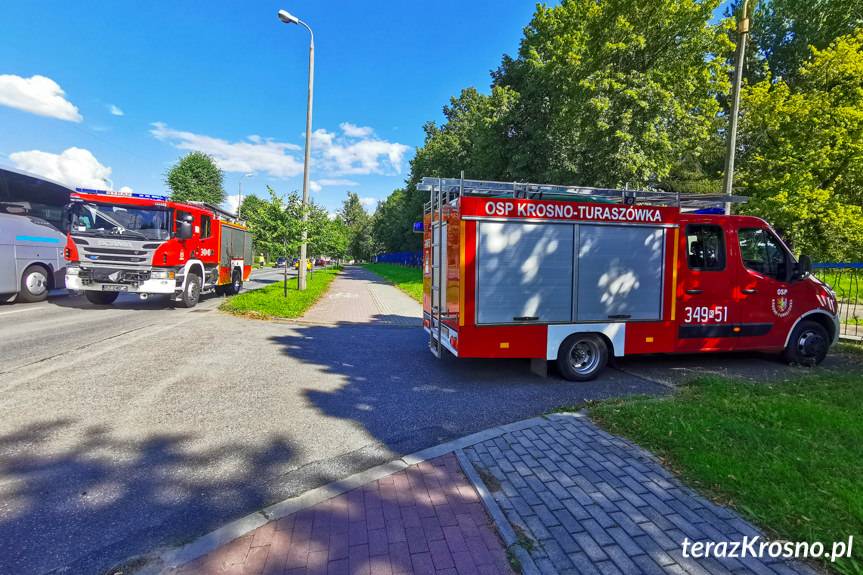 Zderzenie trzech samochodów na Tysiąclecia w Krośnie