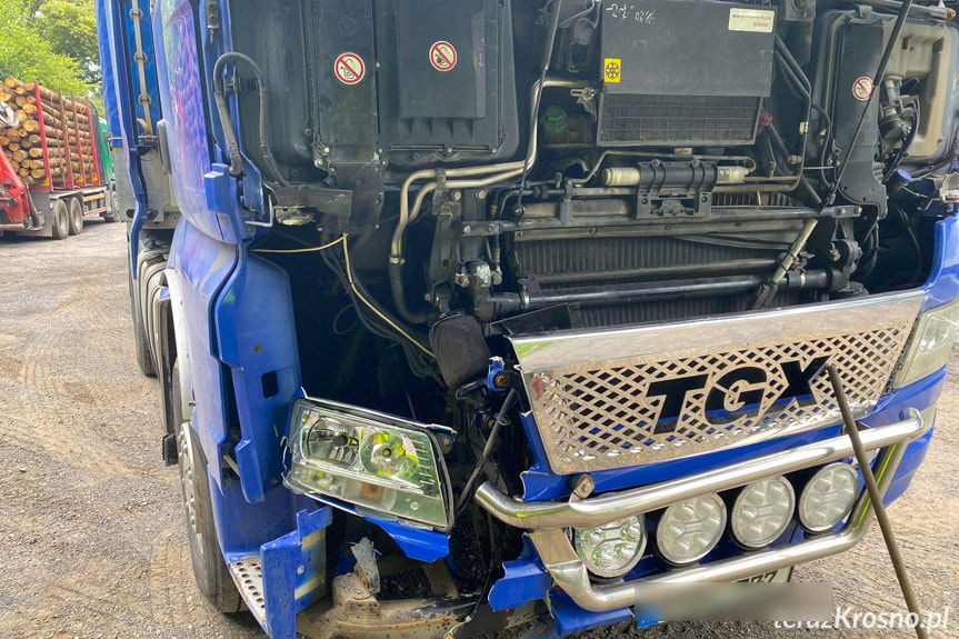 Kolizja ciężarówek w Równem