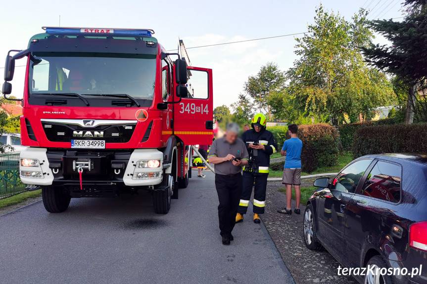 Pożar w domu w Równem