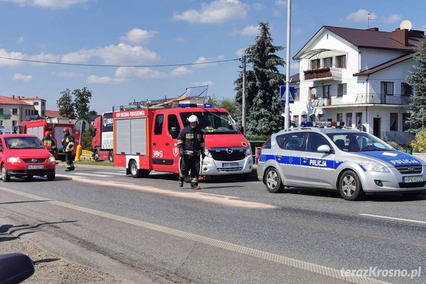 Zderzenie trzech samochodów
