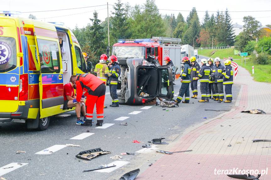 Wypadek w Zboiskach na DK19 