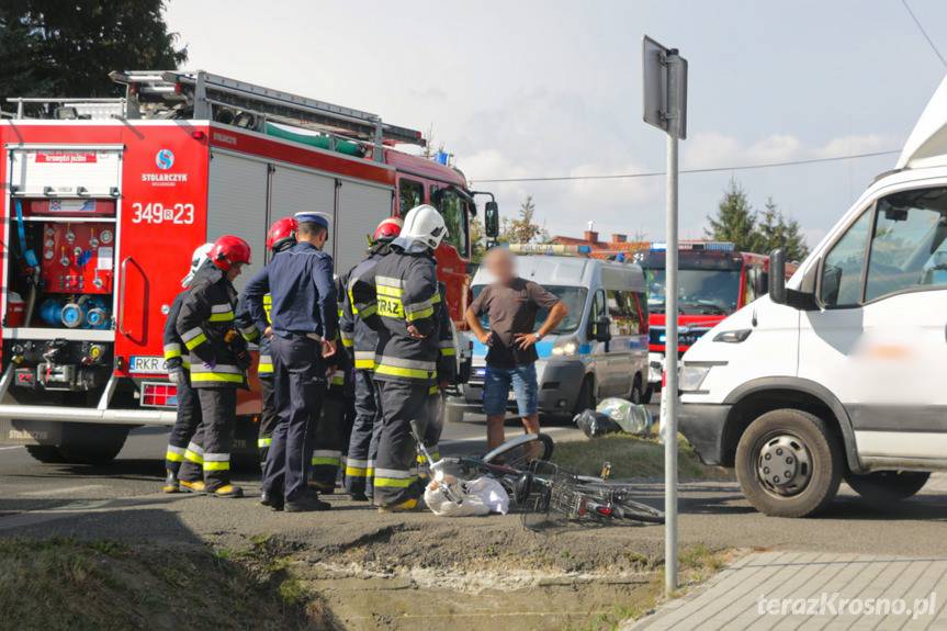 Wypadek w Iwoniczu na Floriańskiej 