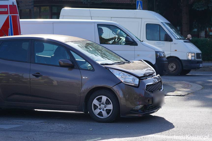 Zderzenie na Rondzie Solidarności w Krośnie