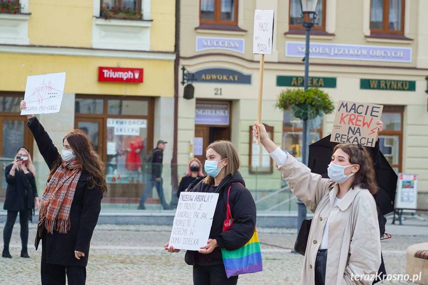 Krosno. Protest przeciw zakazowi aborcji