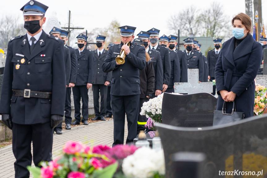 Strażacy i rodzina pożegnali zmarłego dh Władysława Koronę