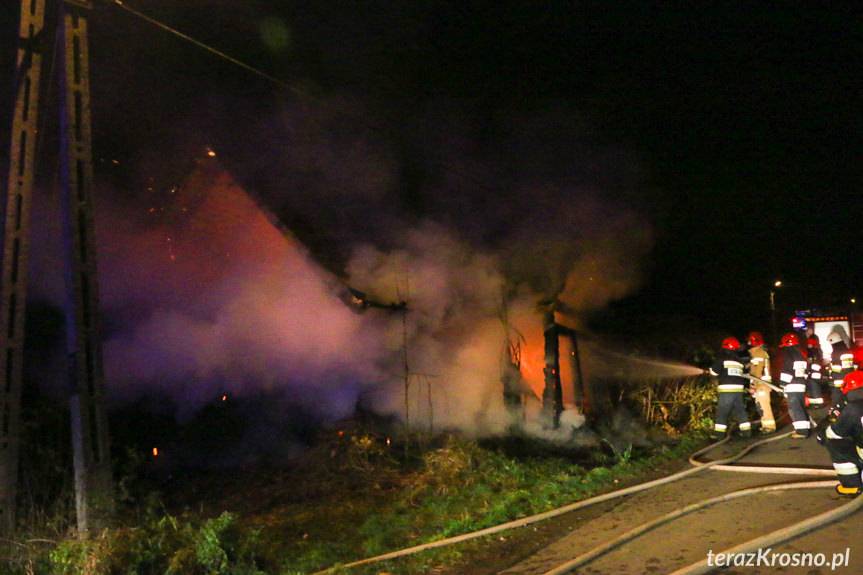 Pożar pustostanu w Iskrzyni