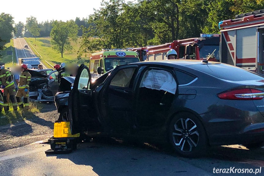 Wypadek na DK 28 w Besku