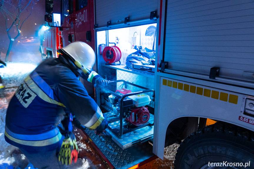 Pożar budynku mieszkalnego w Żeglcach