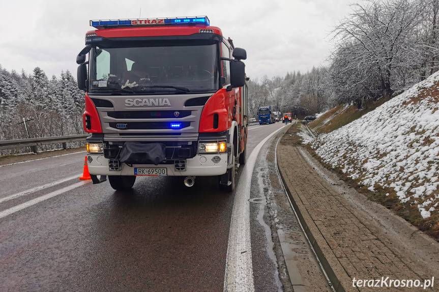 Wypadek w Komborni na DK19