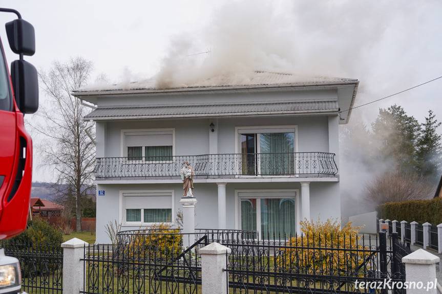 Pożar domu we Wrocance