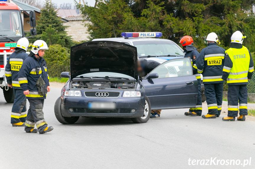 Wypadek w Cergowej, jedna osoba w szpitalu