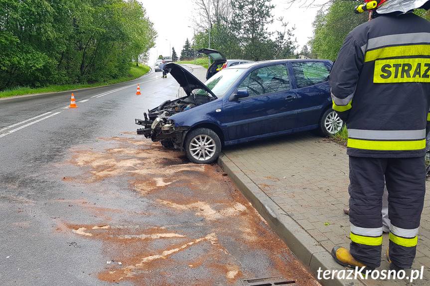 Uderzył w latarnię na Chopina