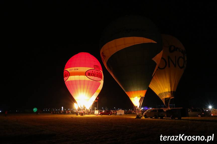 Balony nad Krosnem 2019 - Nocny pokaz balonów