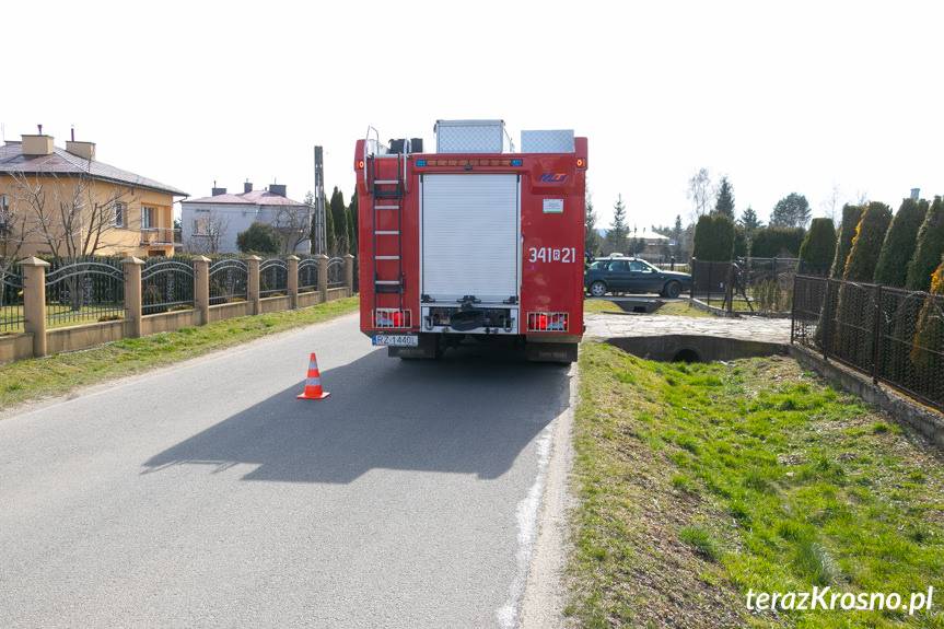 Wypadek w Zręcinie na ul. Żegleckiej