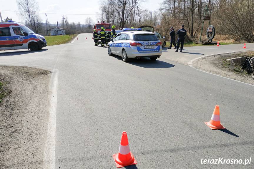 Zderzenie dwóch samochodów w Wietrznie
