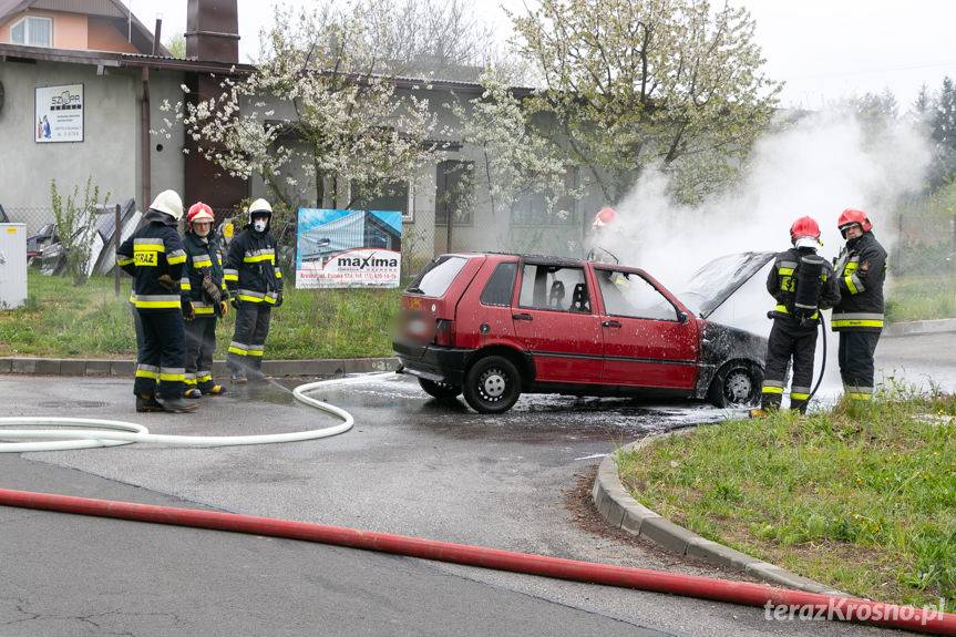 Spalił się fiat