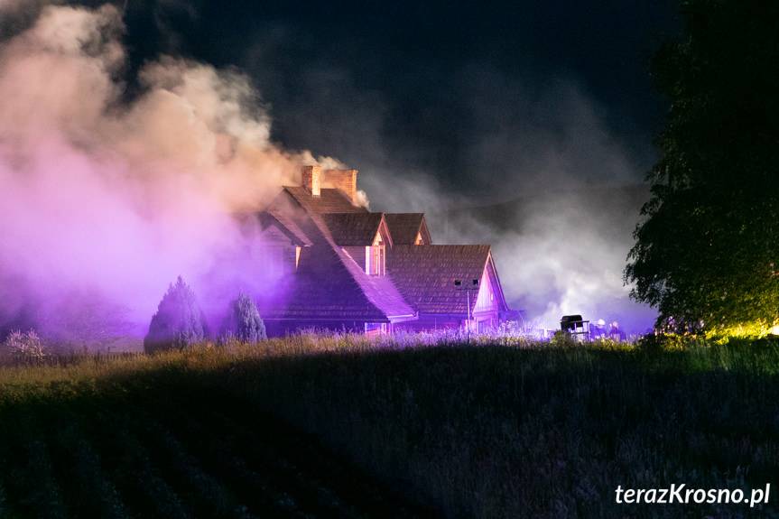 Pożar gospodarstwa agroturystycznego w Odrzykoniu