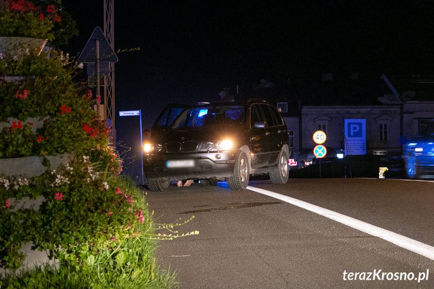 Wypadek na przejściu dla pieszych w Rymanowie